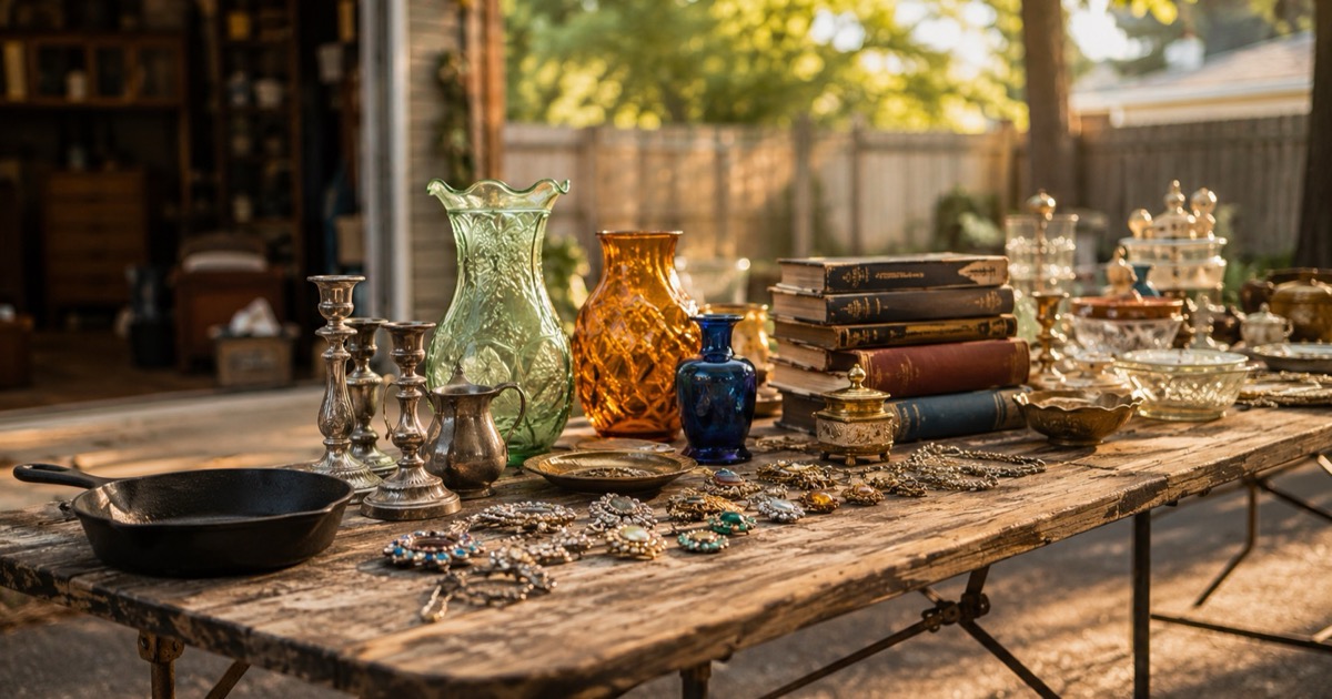 How to Spot Valuable Items at Garage Sales hero image